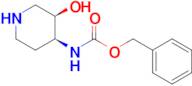 Benzyl N-[(3R,4S)-3-hydroxypiperidin-4-yl]carbamate