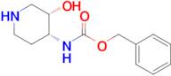 Benzyl N-[(3S,4R)-3-hydroxypiperidin-4-yl]carbamate