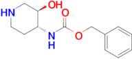 Benzyl N-[(3R,4R)-3-hydroxypiperidin-4-yl]carbamate