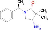 (4S)-4-Amino-3,3-dimethyl-1-[(1R)-1-phenylethyl]pyrrolidin-2-one