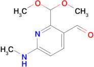 2-(Dimethoxymethyl)-6-(methylamino)pyridine-3-carbaldehyde