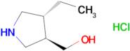 [(3R,4R)-4-Ethylpyrrolidin-3-yl]methanol hydrochloride