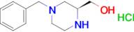 [(2S)-4-Benzylpiperazin-2-yl]methanol hydrochloride