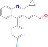 (E)-3-(2-Cyclopropyl-4-(4-fluorophenyl)quinolin-3-yl)acrylaldehyde