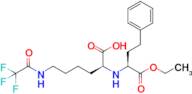 (S)-2-(((S)-1-Ethoxy-1-oxo-4-phenylbutan-2-yl)amino)-6-(2,2,2-trifluoroacetamido)hexanoic acid
