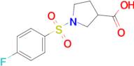 1-((4-Fluorophenyl)sulfonyl)pyrrolidine-3-carboxylic acid