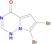 6,7-dibromo-1H,4H-pyrrolo[2,1-f][1,2,4]triazin-4-one