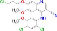 7-(3-Chloropropoxy)-4-((2,4-dichloro-5-methoxyphenyl)amino)-6-methoxyquinoline-3-carbonitrile