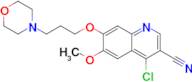 4-Chloro-6-methoxy-7-(3-morpholinopropoxy)quinoline-3-carbonitrile
