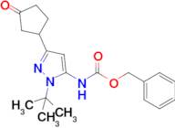 Benzyl (1-(tert-butyl)-3-(3-oxocyclopentyl)-1H-pyrazol-5-yl)carbamate