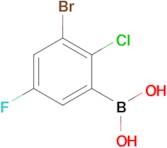 (3-Bromo-2-chloro-5-fluorophenyl)boronic acid