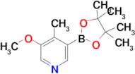 3-Methoxy-4-methyl-5-(4,4,5,5-tetramethyl-1,3,2-dioxaborolan-2-yl)pyridine