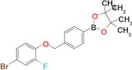 2-(4-((4-Bromo-2-fluorophenoxy)methyl)phenyl)-4,4,5,5-tetramethyl-1,3,2-dioxaborolane