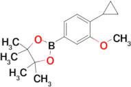 2-(4-Cyclopropyl-3-methoxyphenyl)-4,4,5,5-tetramethyl-1,3,2-dioxaborolane