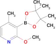 2-Methoxy-4-methyl-3-(4,4,5,5-tetramethyl-1,3,2-dioxaborolan-2-yl)pyridine