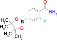 2-Fluoro-4-(4,4,5,5-tetramethyl-1,3,2-dioxaborolan-2-yl)benzamide