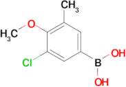 3-Chloro-4-methoxy-5-methylphenylboronic acid