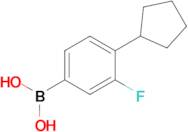 (4-Cyclopentyl-3-fluorophenyl)boronic acid