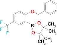 2-(2-(Benzyloxy)-5-(trifluoromethyl)phenyl)-4,4,5,5-tetramethyl-1,3,2-dioxaborolane