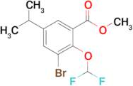 Methyl 3-bromo-2-(difluoromethoxy)-5-isopropylbenzoate