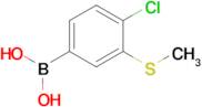 (4-Chloro-3-(methylthio)phenyl)boronic acid