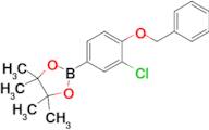 2-(4-(Benzyloxy)-3-chlorophenyl)-4,4,5,5-tetramethyl-1,3,2-dioxaborolane