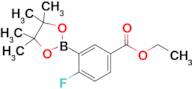 Ethyl 4-fluoro-3-(4,4,5,5-tetramethyl-1,3,2-dioxaborolan-2-yl)benzoate