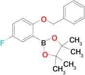 2-(2-(Benzyloxy)-5-fluorophenyl)-4,4,5,5-tetramethyl-1,3,2-dioxaborolane