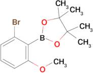 2-(2-Bromo-6-methoxyphenyl)-4,4,5,5-tetramethyl-1,3,2-dioxaborolane