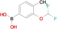 3-(Difluoromethoxy)-4-methylphenylboronic acid