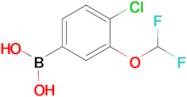 4-Chloro-3-(difluoromethoxy)phenylboronic acid