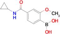 4-(Cyclopropylcarbamoyl)-2-methoxyphenylboronic acid