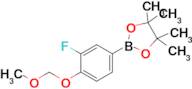 2-[3-Fluoro-4-(methoxymethoxy)phenyl]-4,4,5,5-tetramethyl-1,3,2-dioxaborolane