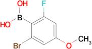 2-Bromo-4-methoxy-6-fluorophenylboronic acid