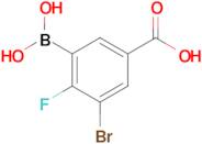 2-Fluoro-3-bromo-5-carboxyphenylboronic acid