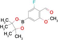 2-Fluoro-6-methoxy-4-(4,4,5,5-tetramethyl-1,3,2-dioxaborolan-2-yl)benzaldehyde