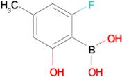 2-Fluoro-6-hydroxy-4-methylphenylboronic acid