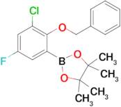 2-(2-(Benzyloxy)-3-chloro-5-fluorophenyl)-4,4,5,5-tetramethyl-1,3,2-dioxaborolane