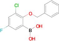 2-Benzyloxy-3-chloro-5-fluorophenylboronic acid