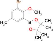 2-(3-Bromo-2-methoxy-5-methylphenyl)-4,4,5,5-tetramethyl-1,3,2-dioxaborolane