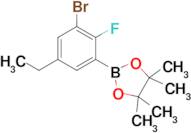 2-(3-Bromo-5-ethyl-2-fluorophenyl)-4,4,5,5-tetramethyl-1,3,2-dioxaborolane