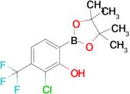 2-Chloro-6-(4,4,5,5-tetramethyl-1,3,2-dioxaborolan-2-yl)-3-(trifluoromethyl)phenol