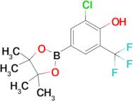 2-Chloro-4-(4,4,5,5-tetramethyl-1,3,2-dioxaborolan-2-yl)-6-(trifluoromethyl)phenol