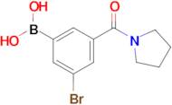 5-Bromo-3-(pyrrolidine-1-carbonyl)phenylboronic acid