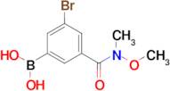 5-Bromo-3-(N,O-dimethylhydroxylaminocarbonyl)phenylboronic acid