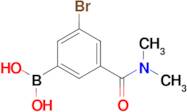 5-Bromo-3-(N,N-dimethylaminocarbonyl)phenylboronic acid