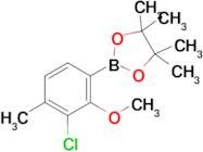 2-(3-Chloro-2-methoxy-4-methylphenyl)-4,4,5,5-tetramethyl-1,3,2-dioxaborolane