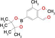 2-Methoxy-3-methyl-5-(4,4,5,5-tetramethyl-1,3,2-dioxaborolan-2-yl)benzaldehyde