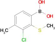 3-Chloro-4-methyl-2-(methylthio)phenylboronic acid