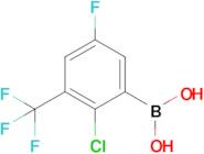 2-Chloro-5-fluoro-3-(trifluoromethyl)phenylboronic acid